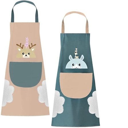 Pakke med vanntette kjøkkenforklær for kvinner - Kjøkken Restaurant Cafe Forkle for kvinner