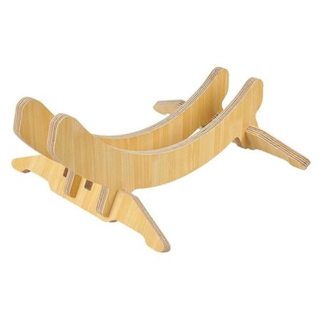 Cykelholder i træ med justerbare slidser, displaystander til mountainbike og racercykel, parkeringsholder i træ