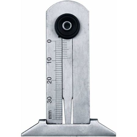 Däckdjupmätare, Däckmönsterdjupmätare 0-30mm Rostfritt Stål T