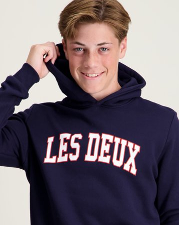 Les Deux Aidan Hoodie Blau Hoodies/Kapuzenpullover Jungen - Kids Brand Store