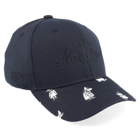 SQRTN - Svart adjustable Keps - Kids Hooked Mumin All Black Adjustable @ Hatstore