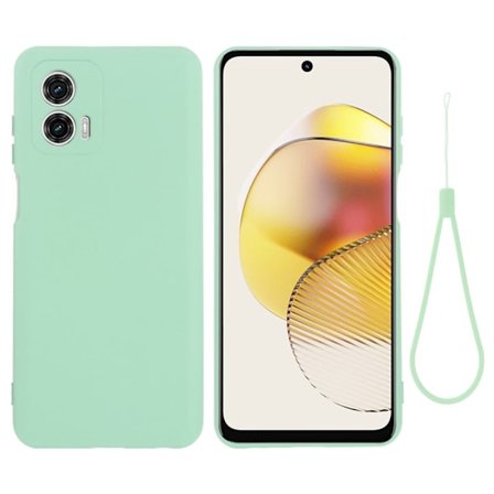 Matte Liquid silikone cover til Motorola Moto G73 - Grøn