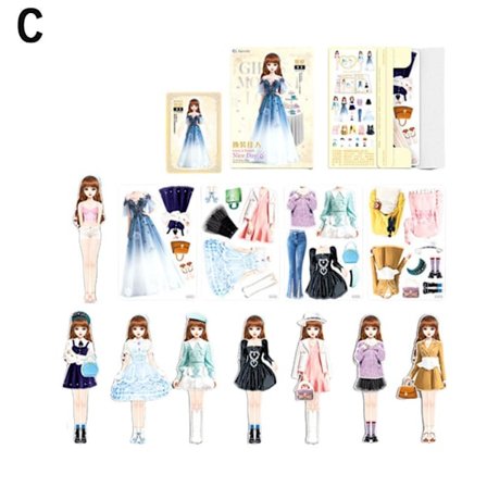 2024 Ny magnetisk prinsesse dress up papirdukke til magnetisk dr