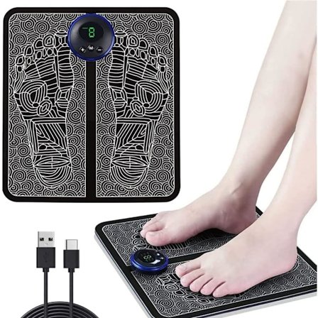 Fotmassagematta Massage Pad Fällbar Bärbar USB Hemanvändning