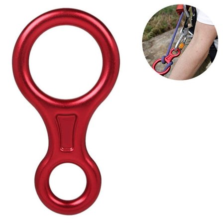 Udstyr til rappelling til klatring 8 nedfirere, sikkerhedsudstyr til udendørs rekreation KLB