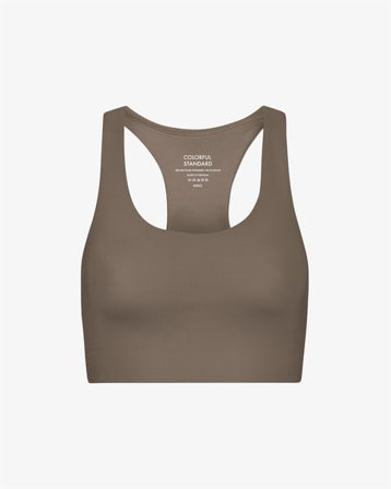 Active Cropped Bra - Warm Taupe - Female - XL