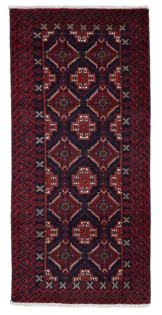 Baluch Rug Oriental Black/Dark Red (Wool, Persia)