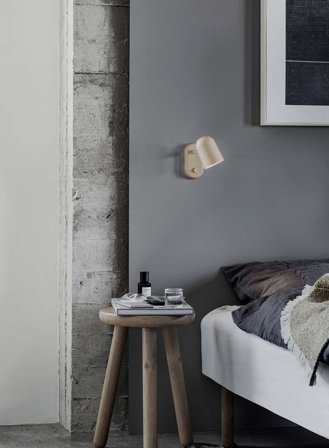 Buddy vegglampe - matt beige