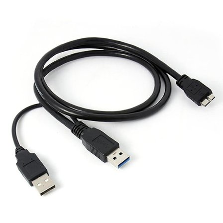 En Usb B 3.0 Y-kabel Flytta Hårddiskkabel
