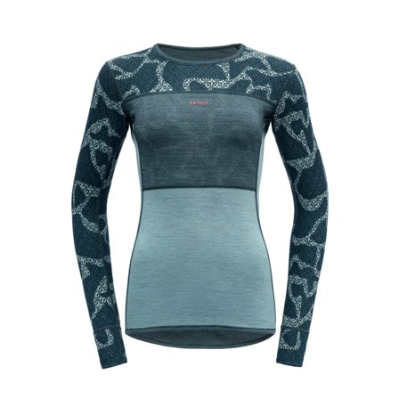 Devold Tomra Woman Shirt Women long-sleeved sweaters Blue S