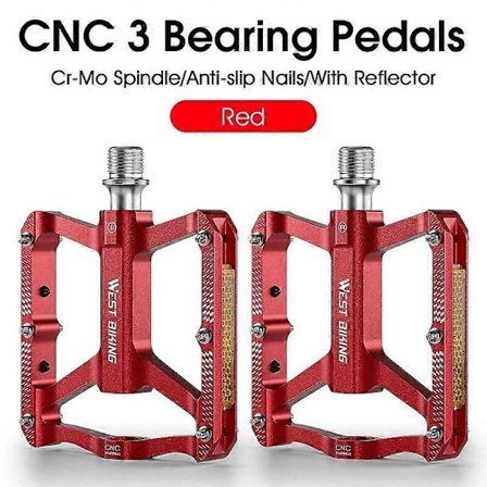 WEST BIKING MTB Polkupyörän Alumiinipolkimet Erittäin Kevyet Maantiepyörän 3 Laakerin Polkimet Pyöräily Liukumattomat Litteät Polkimet Pyörätarvikkeet