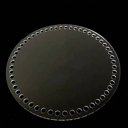 Gennemsigtig akrylplade strikket taske tilbehør 10CM