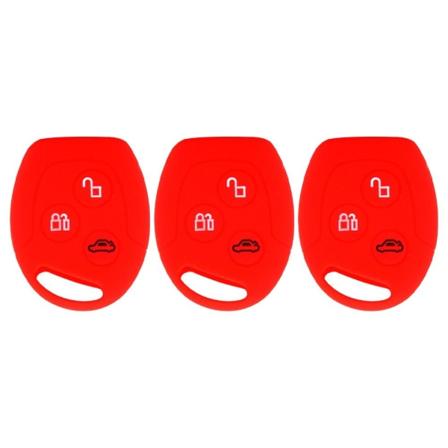 3kpl auton kaukosäätimen case cover PUNAINEN red