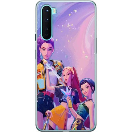 Kompatibelt Mobildeksel til OnePlus Nord Futuristiske popdamer i neonfarger med magiske detaljer mot en drømmeaktig galaksebakgrunn