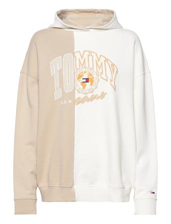 Tjw Ovrszd College Splicing Hood Patterned Tommy Jeans