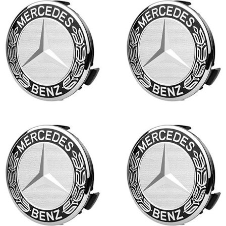 4 navkapslar kompatibla med 75 mm ABS centrala navkapslar tillbehör