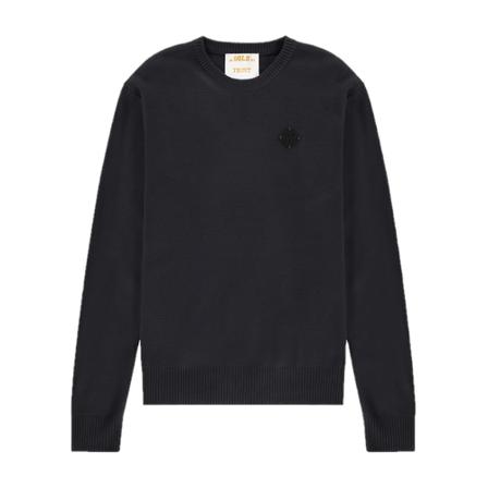 In Gold We Trust The Marjority Crewneck Senior Total Eclipse , Blauw , Heren , Maat: 3XL Hoodies & sweatvesten