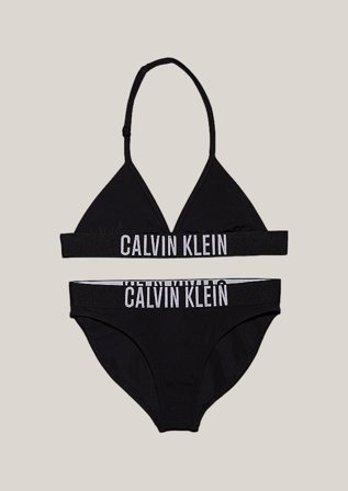 Calvin Klein TRIANGLE BIKINI SET Svart Badetøy/Badekåper Jente - Kids Brand Store