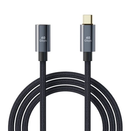USB-C Förlängningskabel, USB-C Typ-C 100W Snabbladdningsförlängningskabel 40 Gbps Dataöverföring Typ C Förlängningssladd 0,5m
