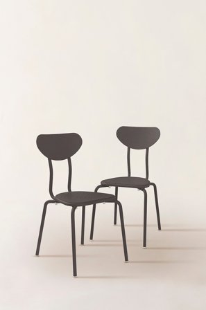 Jotex - Utestol 2-pk Svart matt svart - LANNION - Kjøp Hagestoler & -krakker hos Jotex