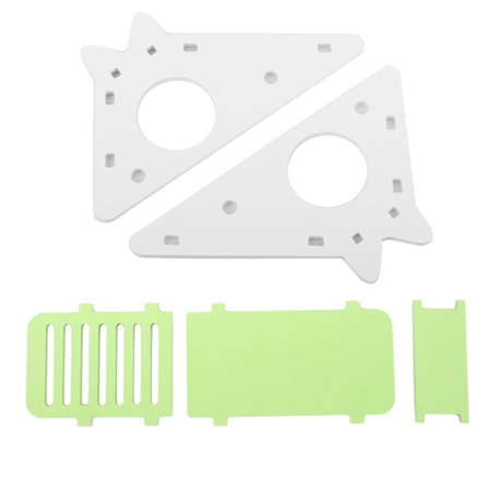 Hamsterhus i trä, vilobo, klättring i trappor Liten husdjursövning Leksak (grön)