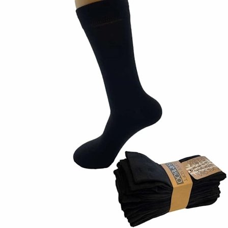 Bambusstrømper 10 par (Sort) Sort 43-46 43-46