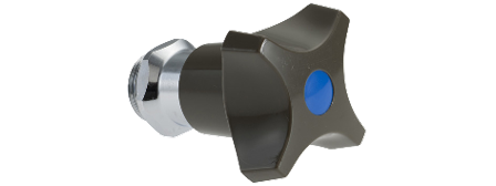 Mora 600281 Ventilöverstycke med ratt Röd, Badrum