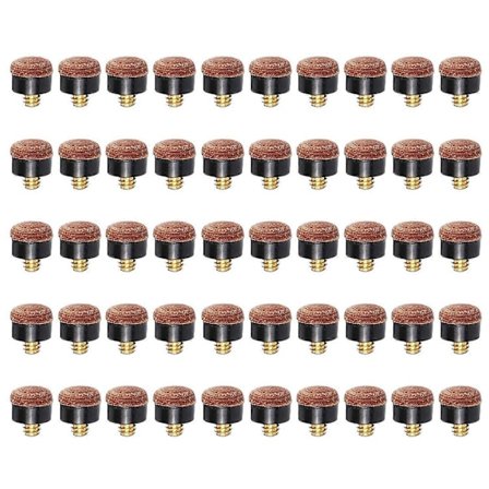 50 stk. Billard Pool Kø Stick Skrue-på Dupper 13mm Billard Kø Dupper til Pool Køer og Snooker.pa