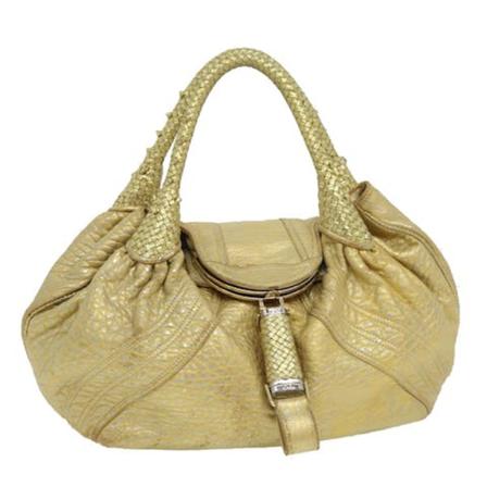 Fendi Vintage, Pre-owned Leather Shoulder Bag Geel, Dames, Maat:ONE Size,leer