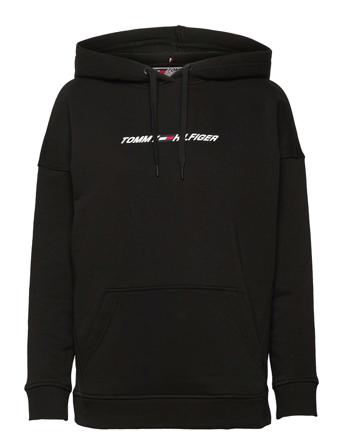 Relaxed Graphic Hoodie Ls Black Tommy Sport