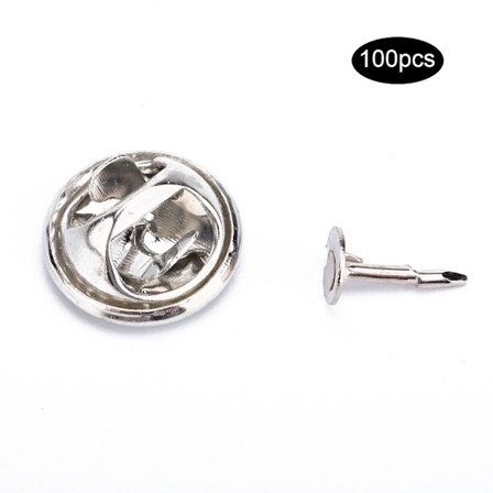 100 stk. Brosje Clutch Pin Slipsnål Smykker Funn DIY Håndverkstilbehør