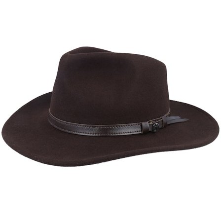 Jaxon & James - Zelená western Klobouk - Crushable Outback Brown Western @ Hatstore
