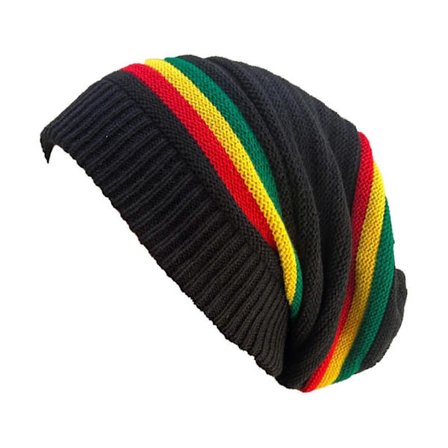 Stribet Farverig Dekoration Hat Hiphop Unisex Strikket Hat Komfortabel Varm Hat til Moderigtigt Vintertøj