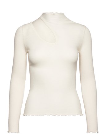 Wool T-Shirt Cream Rosemunde
