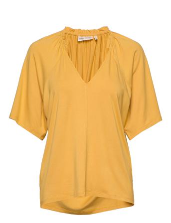 Abbeyiw Blouse Blouses Short-sleeved Keltainen InWear