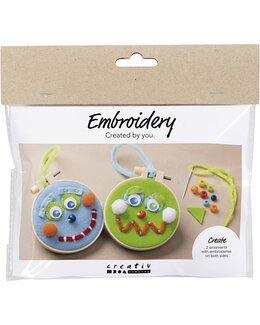 Mini askartelu kirjonta kasvot