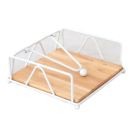 Massiivipuinen paperitelineen pidike Kotitalouspaperin säilytysastia Kulta Metalli Paperitelineen pidike Hotelliravintolan koristeluun,C