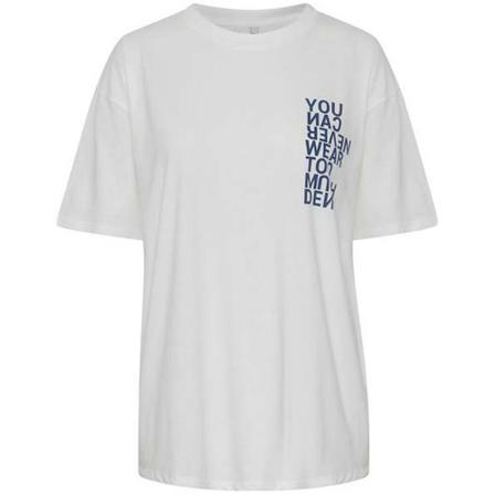Pulz Jeans Stella T-shirt Hvid, Dame