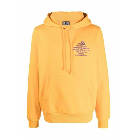 Diesel, Hoodies Oranje, Heren, Maat:M