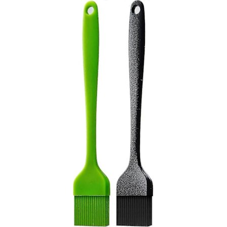 2 stk. Grillbørste Silikone Til Acsergery Grill BBQ Køkkenbørste BPA Fri Til Brug