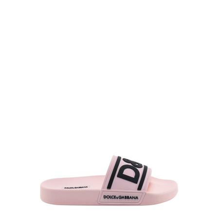 Dolce & Gabbana Flat Sandaler rosa, Dam, Dam, Storlek: 40 EU