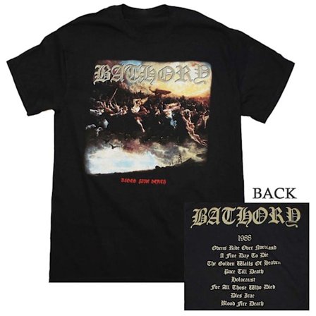 Bathory T-shirt Bathory Blood Fire Death T-shirt