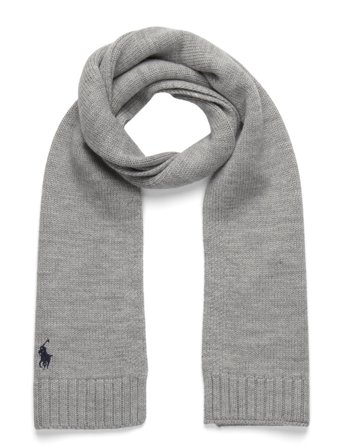 Wool Scarf Grey Ralph Lauren Kids