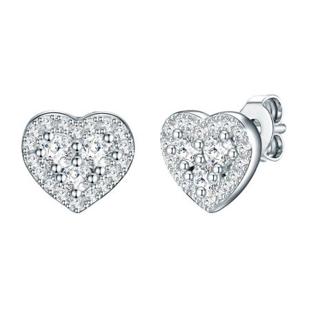 Trilani Earrings Grå, Dame Øreringe, Størrelse: ONE Size