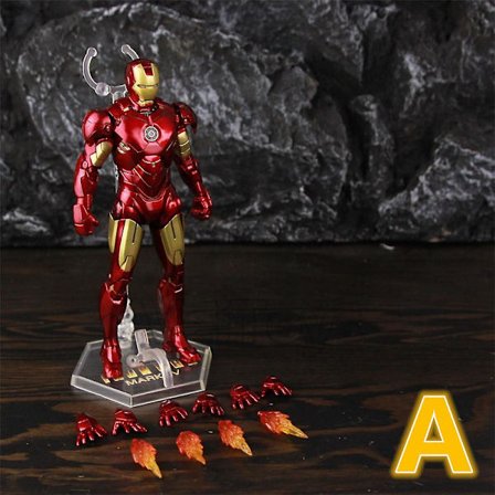 Zd Toys Marvel Iron Man Mk1 Mk2 Mk3 Mk4 Mk5 Mk6 Mk7 Mk42 Mk43 7" Film Actionfigur Iron-man Mark 1 2 3 4 5 6 7 42 43 Legends C