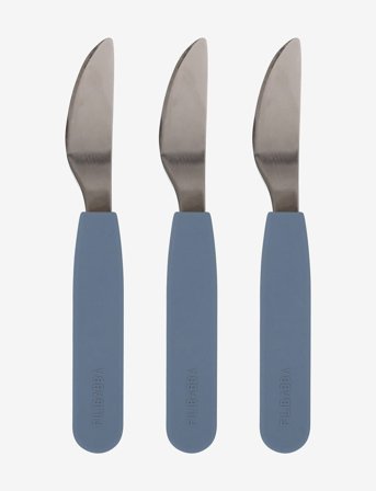 Filibabba Silikone Knive 3-Pak - Powder Blue - Blue - L14CM