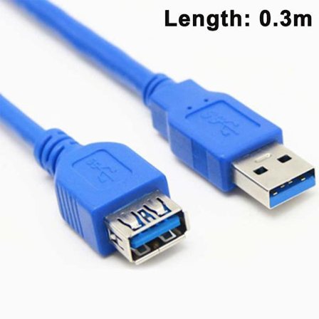 USB 3.0 Förlängningskabel, Supersnabb Datakabel Upp Till 5 Gbit/s, Laddningskabel, USB 3.0 Typ A Hona Till Hane, 9-Pin