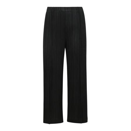 Issey Miyake, Cropped wide trousers Zwart, Dames, Maat:M