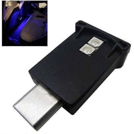 Type-C LED Ambient Light 8 Farger RGB Dynamisk Gradient Justerbar Lysstyrke Interiør Atmosfære Lampe Bil Interiør Lampe Motor Kjøretøy Belysning