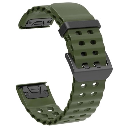 Type J 26mm silikonrem for Garmin Fenix 8 51mm/Enduro 3/Enduro 2 Quick Release Ocean-klokkereim